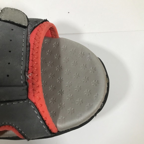 Rugged Outback Womens Sport Sandals US 12 Peach/Pink Gray Hook & Loop Comfort - Picture 10 of 14